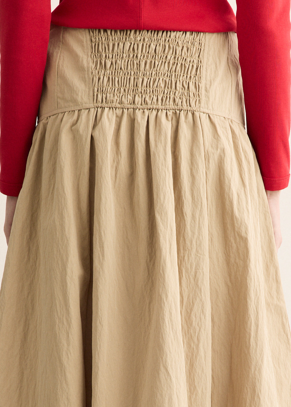 Washed Cotton Corset Skirt