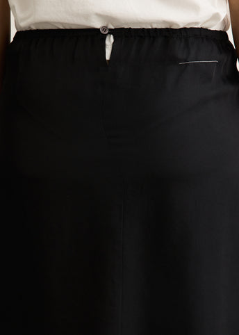 Fluid Satin Midi Skirt