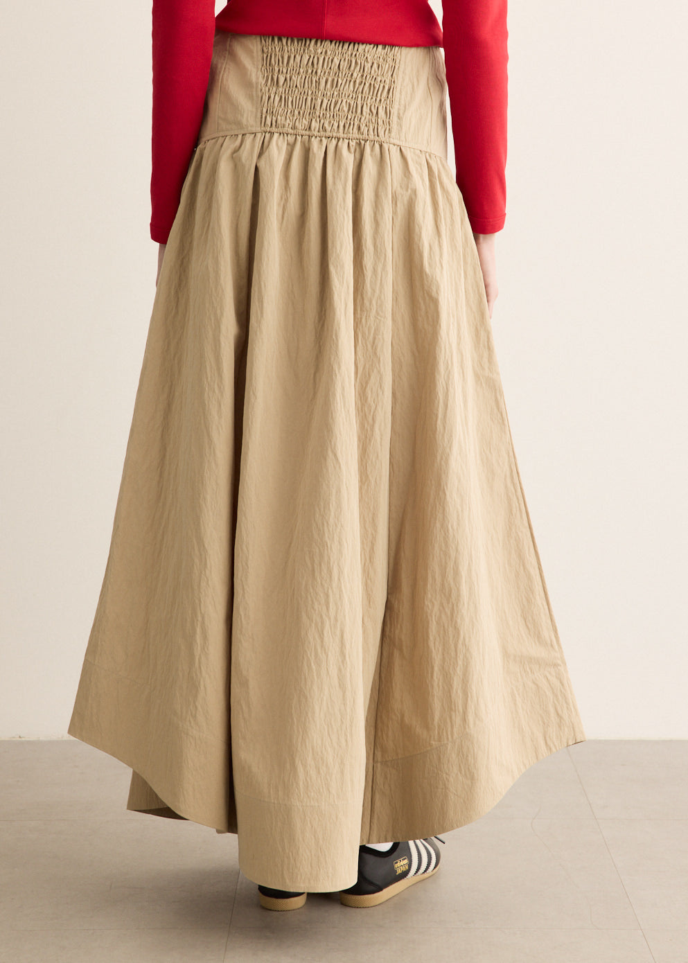Washed Cotton Corset Skirt