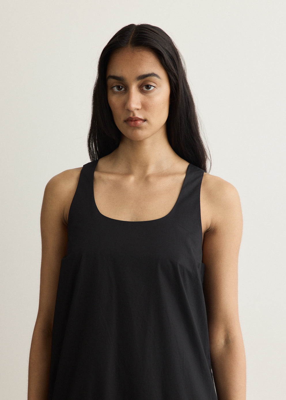 Cotton Poplin Mini Dress