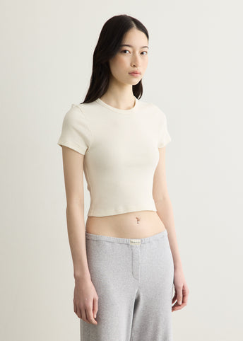 Signature Logo Ribbed Baby Tee