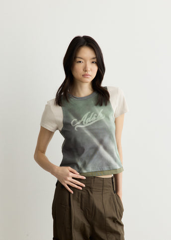 Essential Washed Printed Layered Top