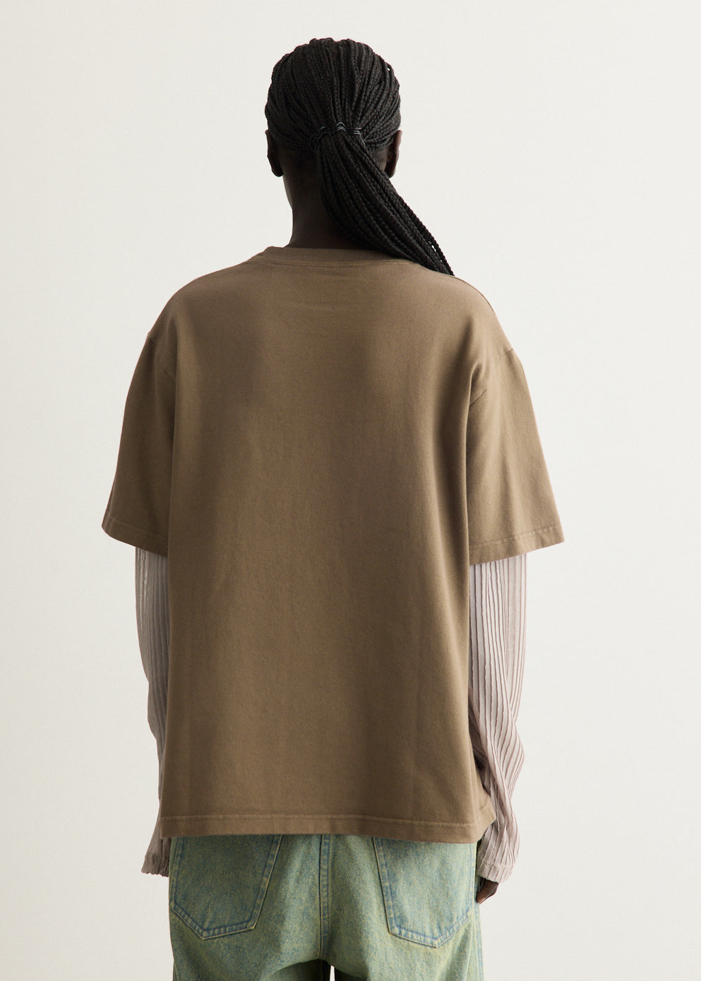 Clover Brown Double Layered T-Shirt
