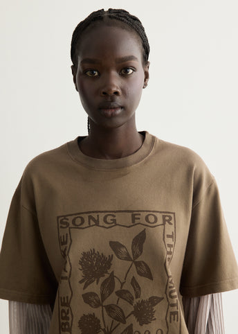 Clover Brown Double Layered T-Shirt