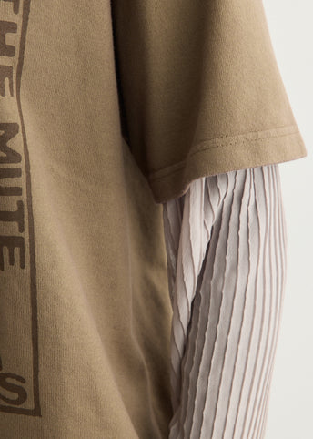 Clover Brown Double Layered T-Shirt