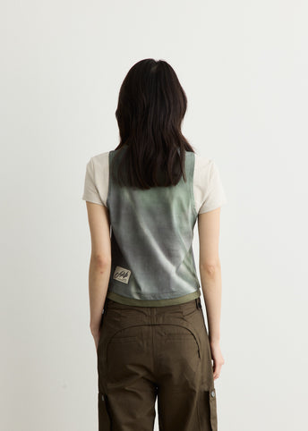 Essential Washed Printed Layered Top