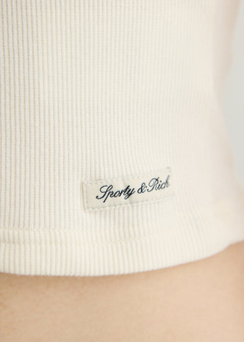 Signature Logo Ribbed Baby Tee