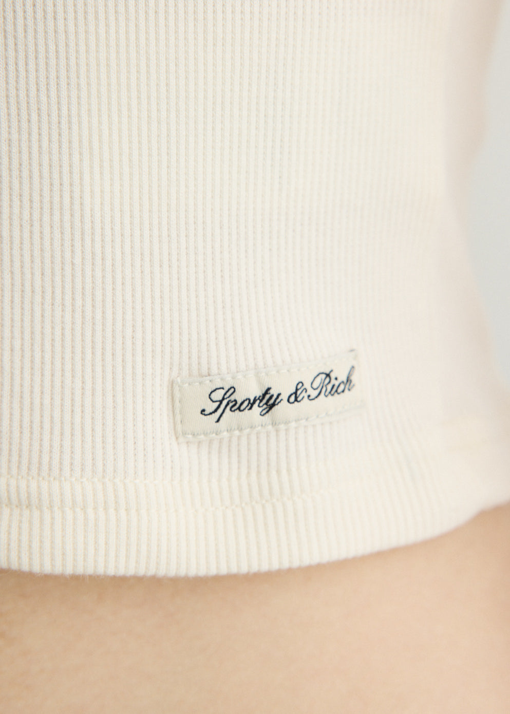 Signature Logo Ribbed Baby Tee