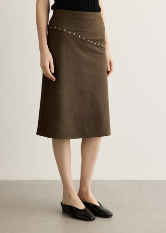 Follie Faux Suede Skirt