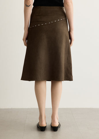 Follie Faux Suede Skirt