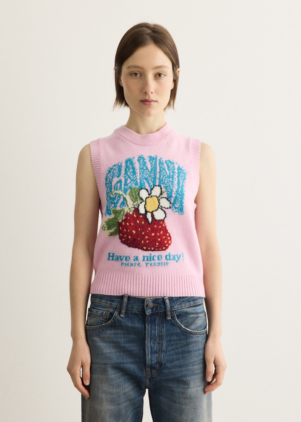 Graphic Wool Vest