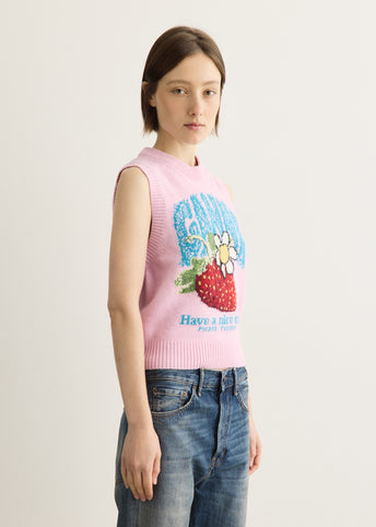 Graphic Wool Vest