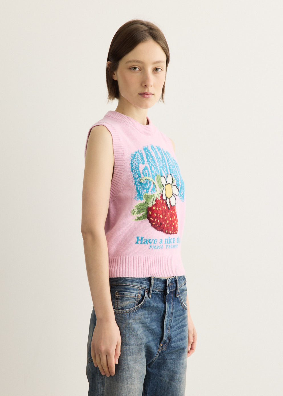 Graphic Wool Vest