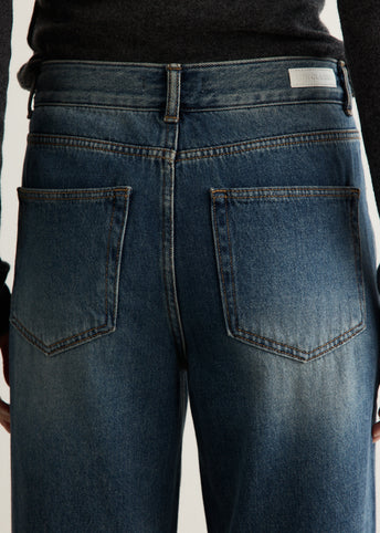 Brushed Fleece Buckle Jeans