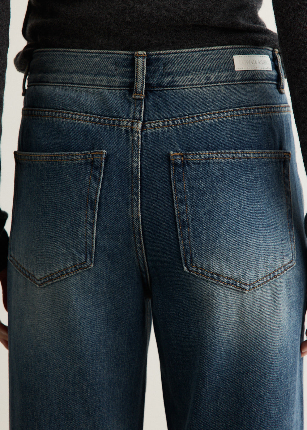 Brushed Fleece Buckle Jeans