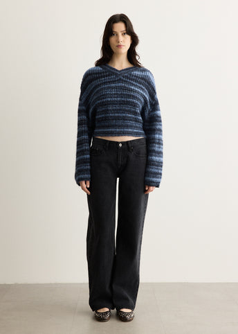 Adore Cropped V Neck Jumper