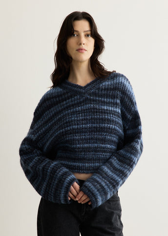 Adore Cropped V Neck Jumper