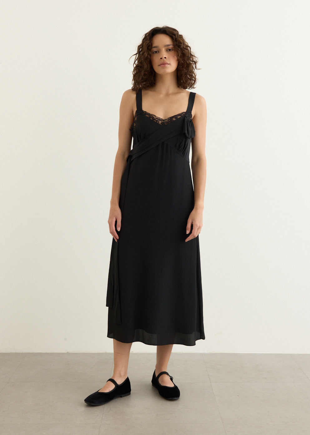 Bow Sash Slip Dress