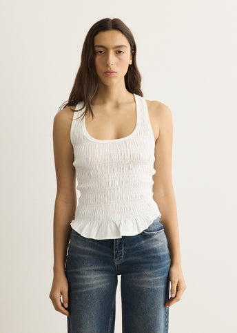 Deba Shirred Tank Top