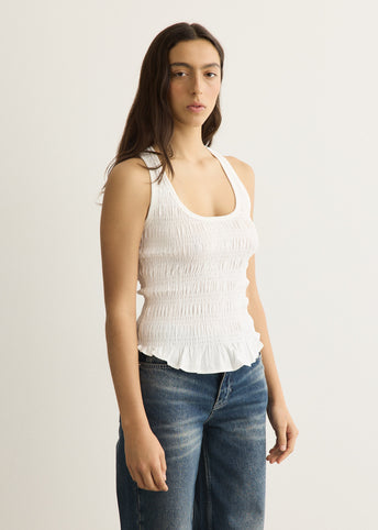Deba Shirred Tank Top