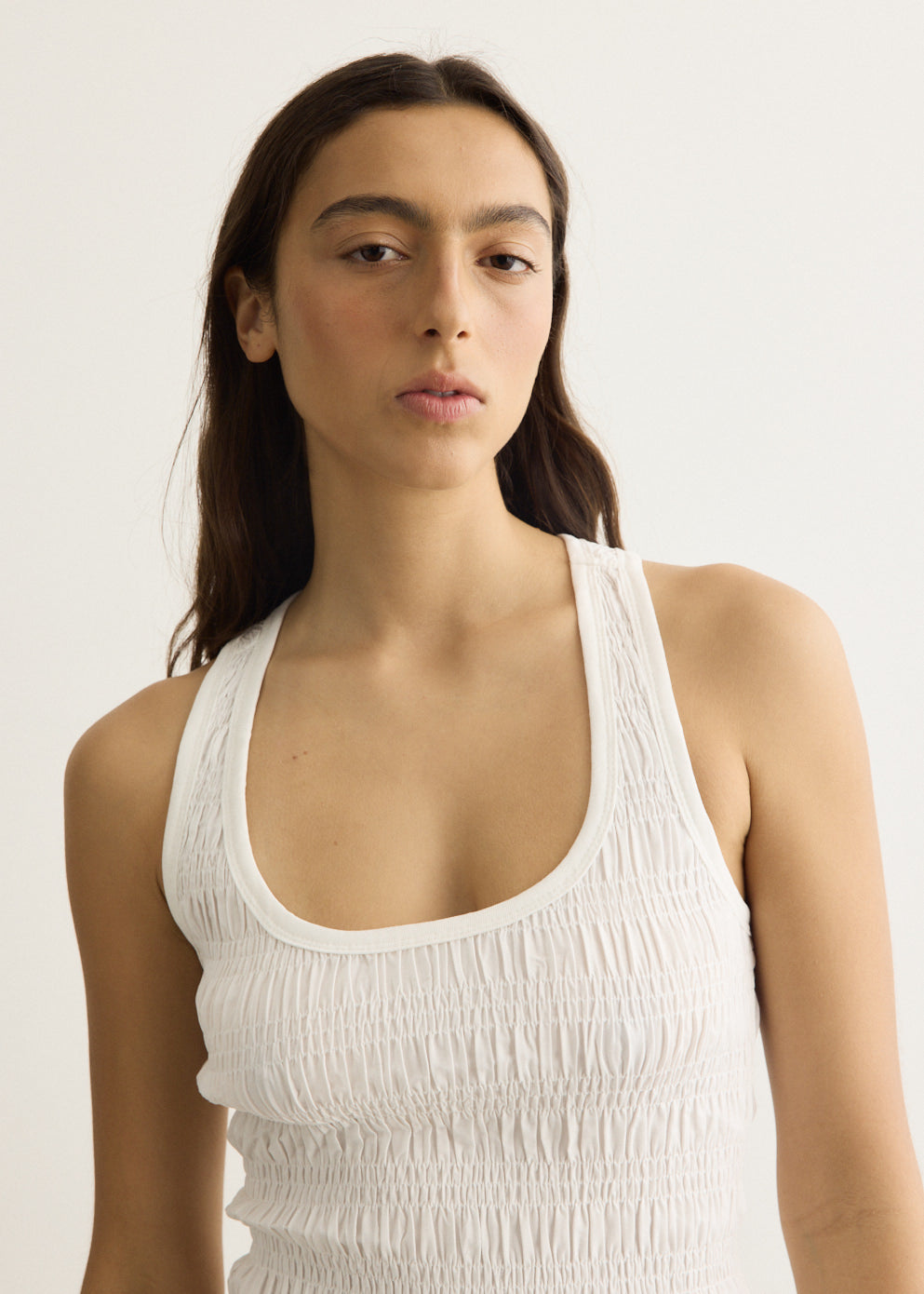 Deba Shirred Tank Top