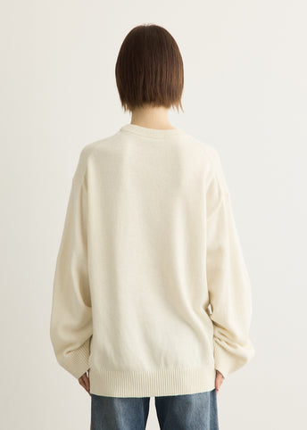 Oversized Jumper With Strawberry