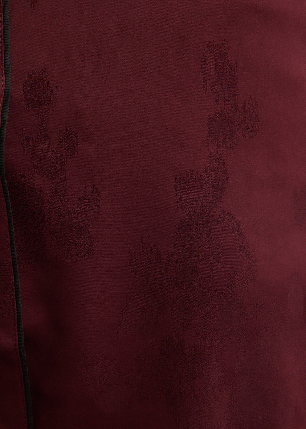 Fluid Satin Jacquard Long Sleeve Shirt