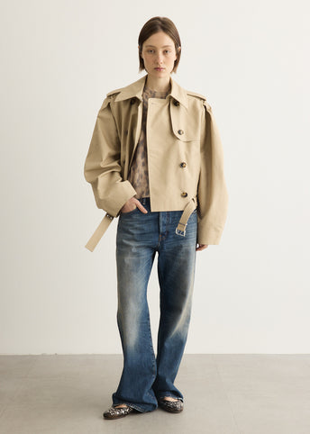 Double Cotton Belted Jacket