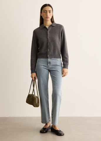 Collard Knit Cardigan