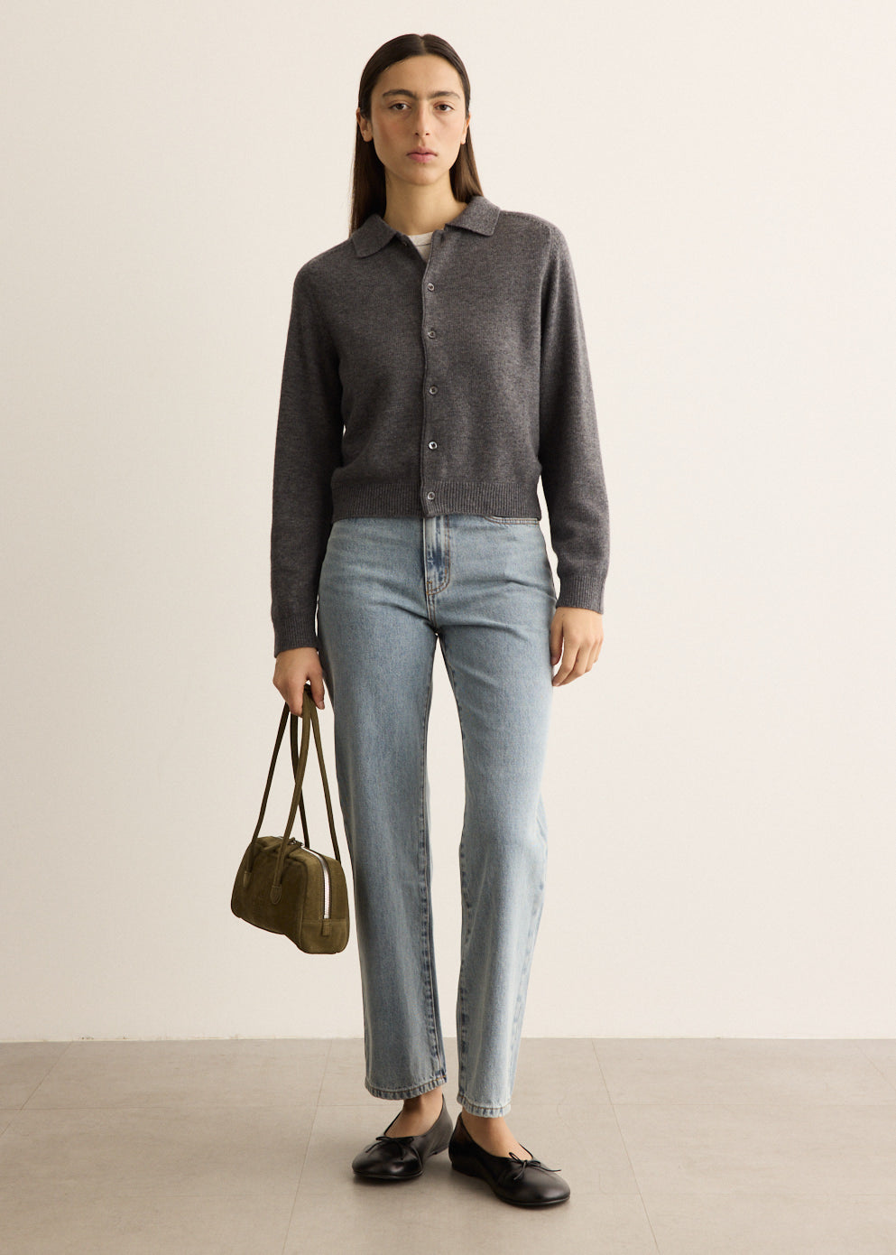 Collard Knit Cardigan