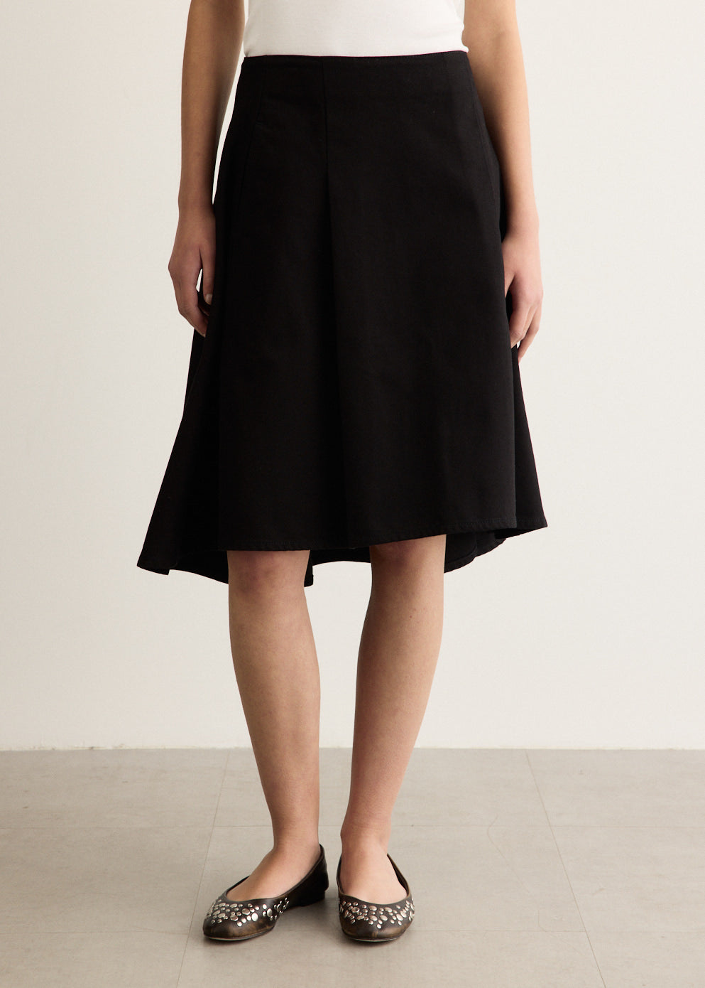 Godet Midi Skirt
