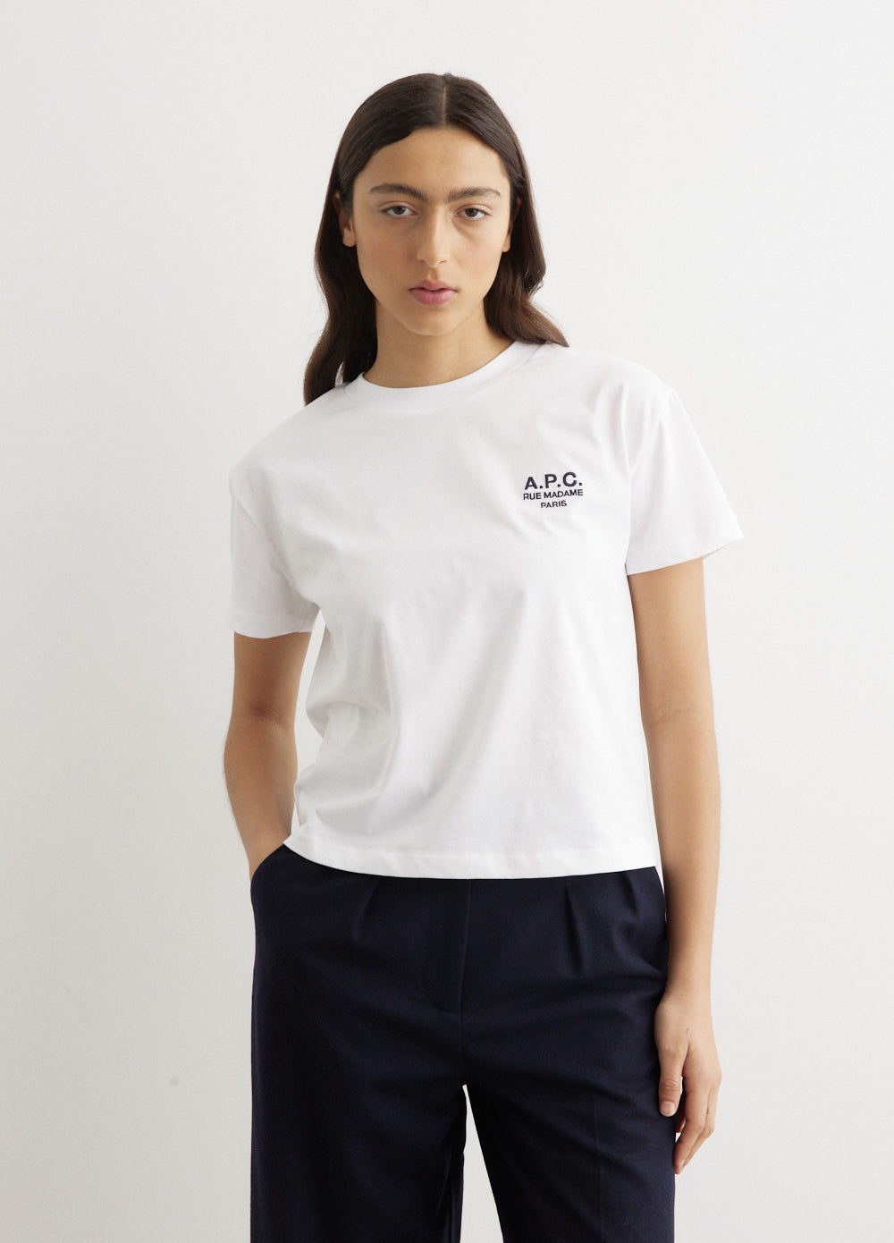 A.P.C. - Boxy Rue Madame T-Shirt - Tshirt logo,All Products : American Fashion Style Bags On Sale A.P.C. - Boxy Rue Madame T-Shirt - Tshirt logo,All Products : American Fashion Style Bags On Sale