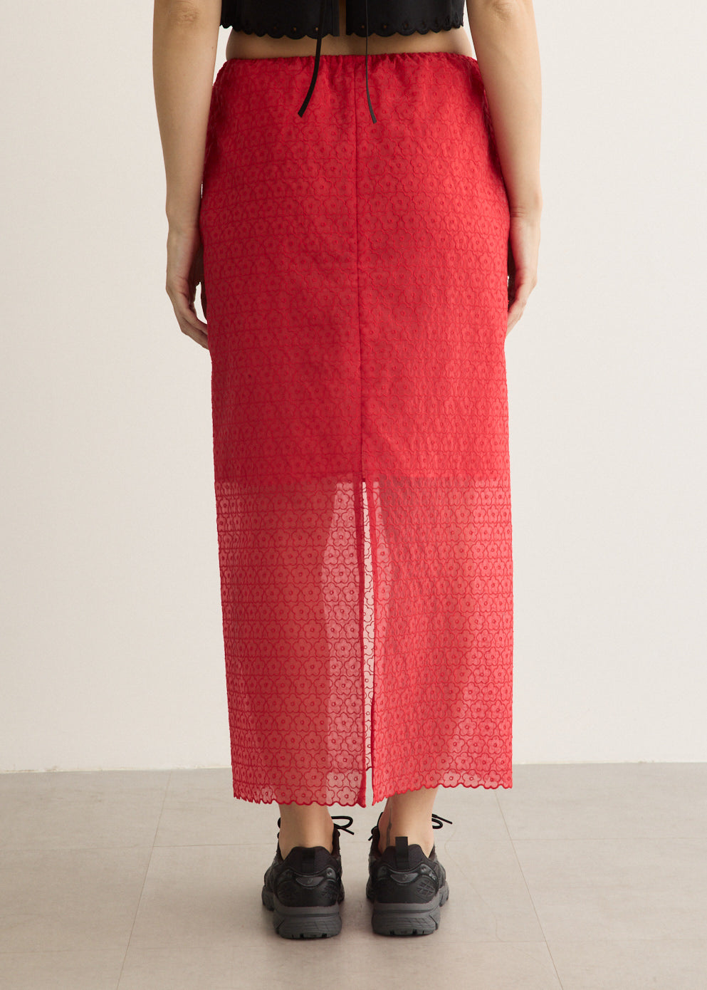 Donna Windflower Embroidered Skirt