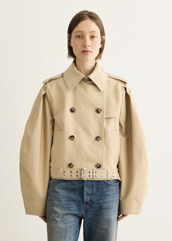 Double Cotton Belted Jacket
