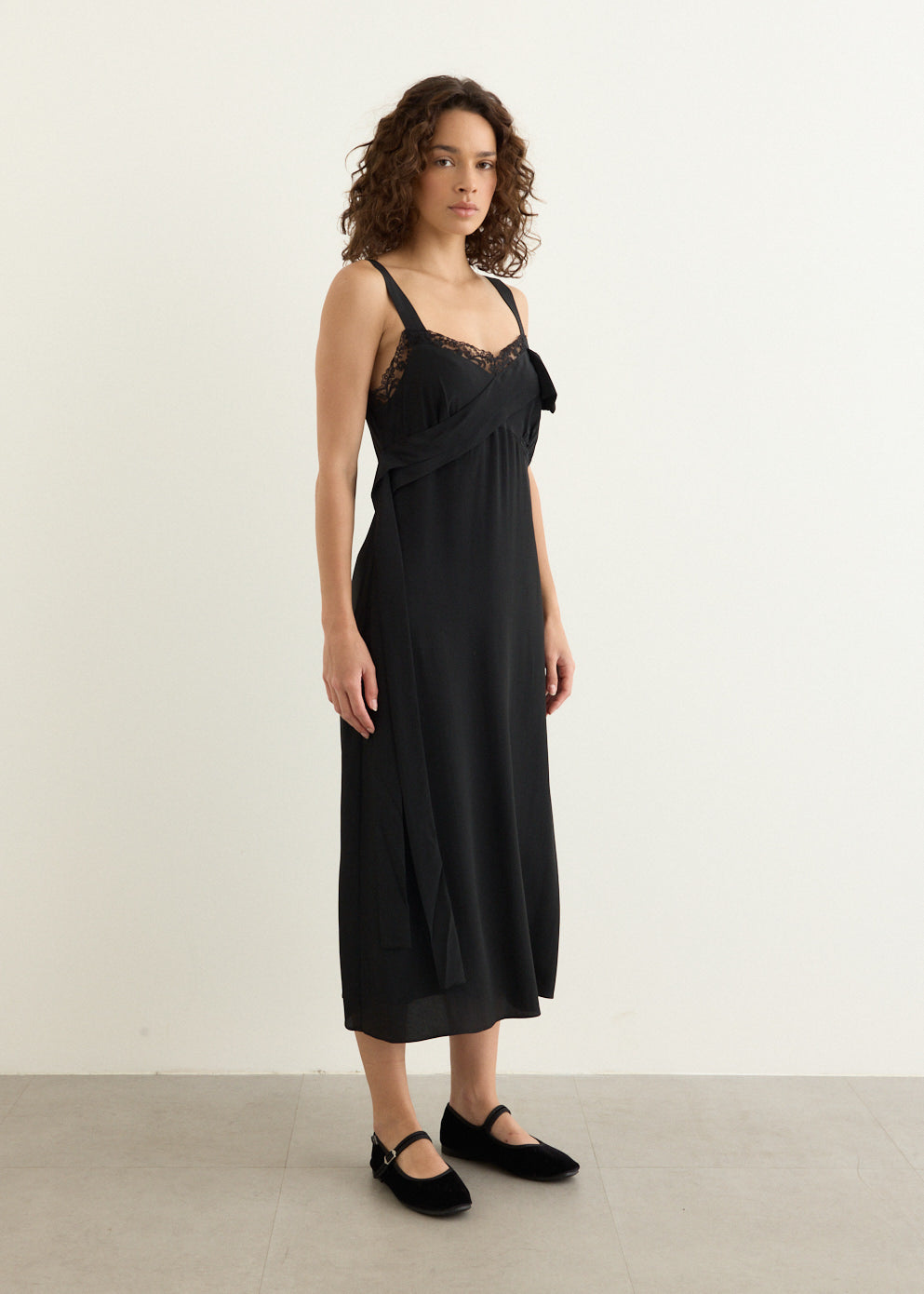 Bow Sash Slip Dress