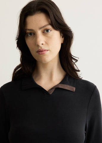 Prep Polo Long Sleeve Top