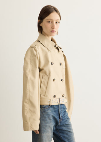 Double Cotton Belted Jacket