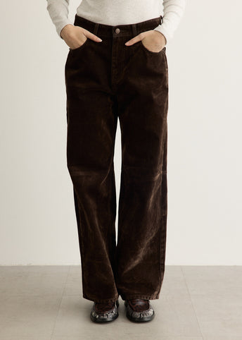 Velvet Denim Loose-Fit Jeans