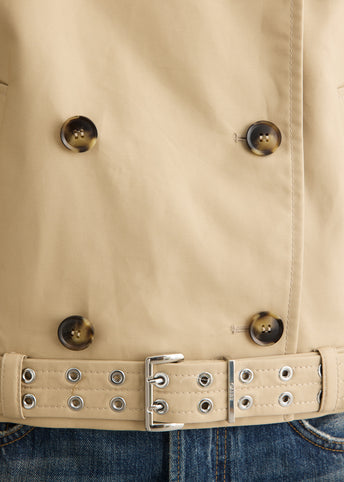 Double Cotton Belted Jacket