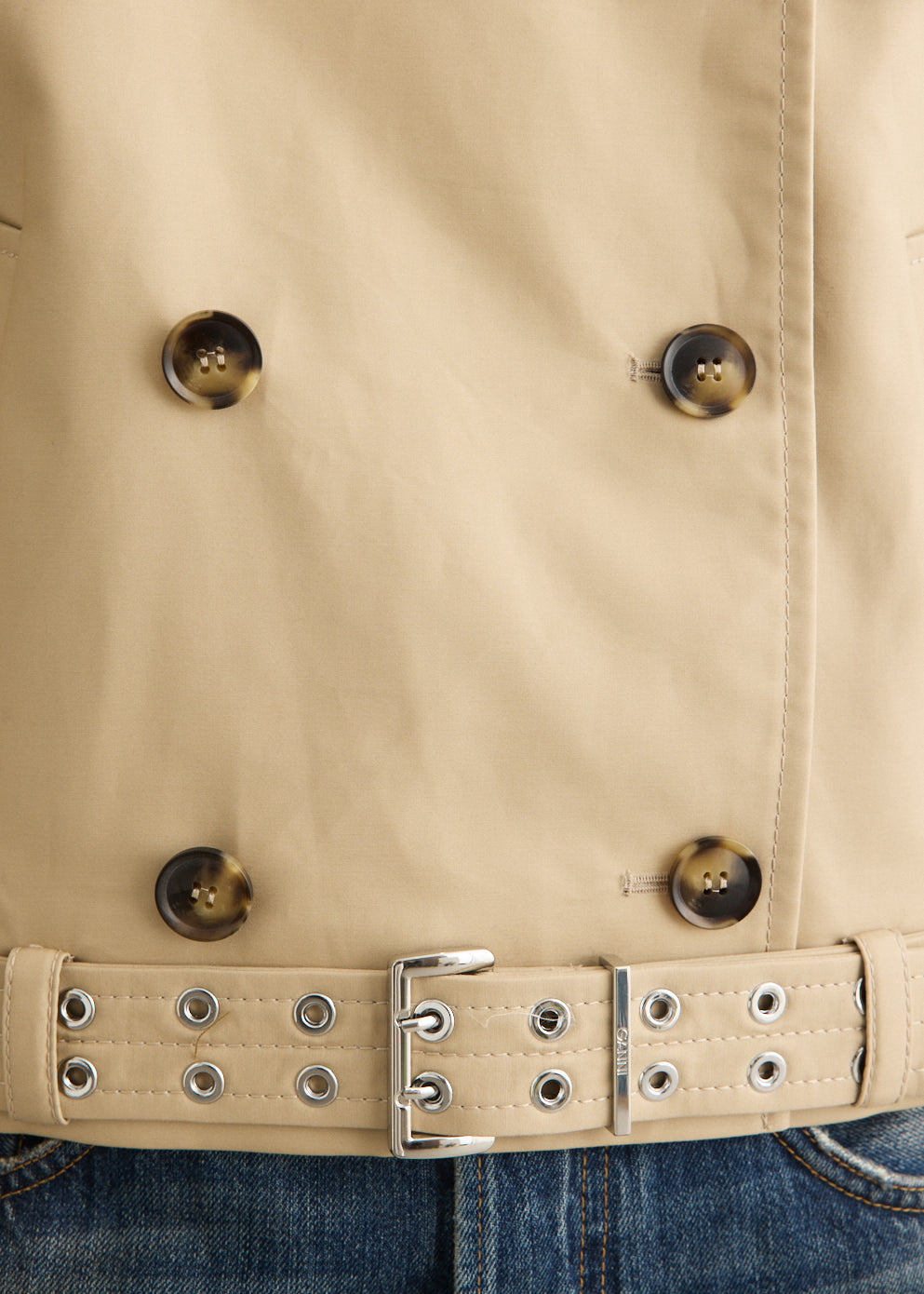Double Cotton Belted Jacket
