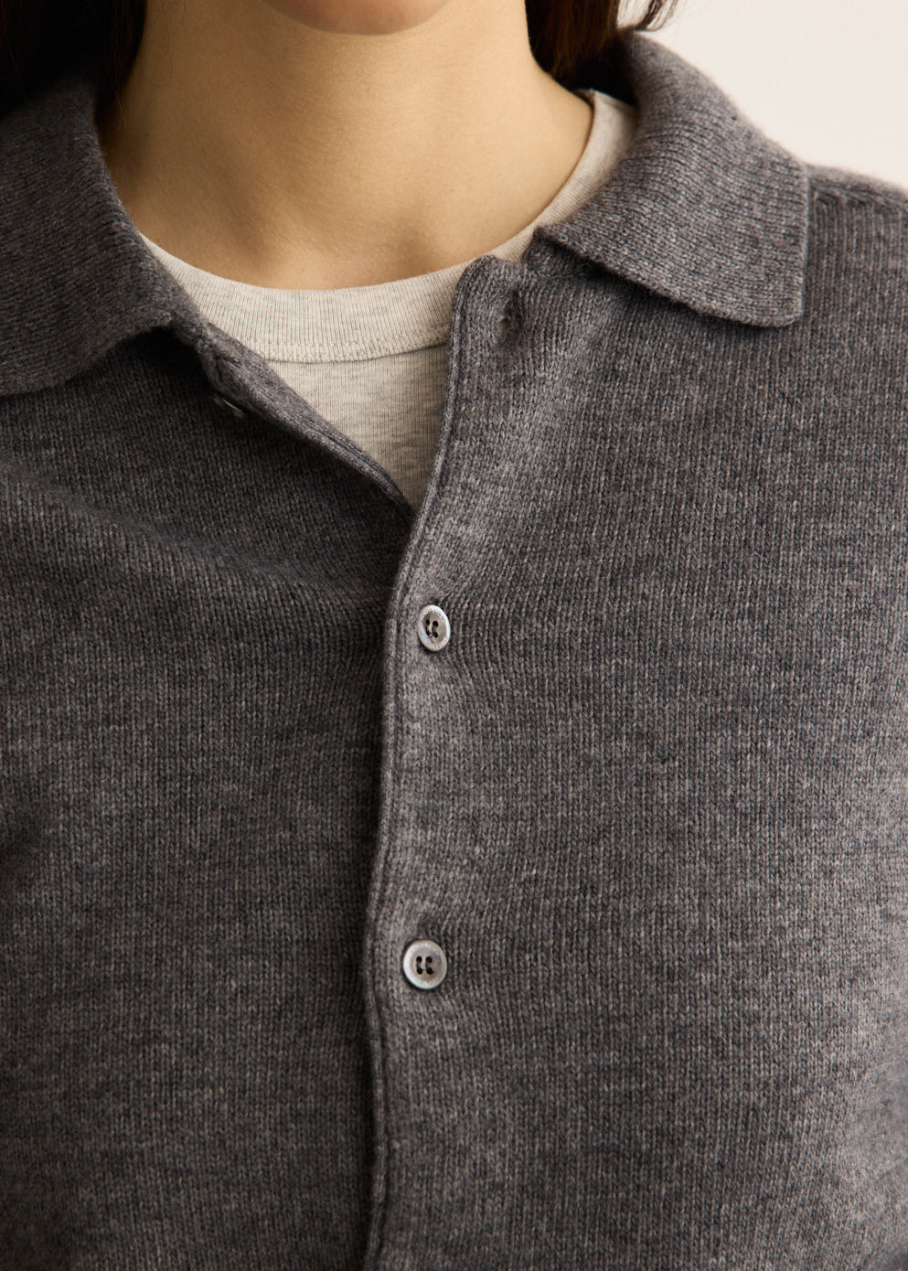 Collard Knit Cardigan