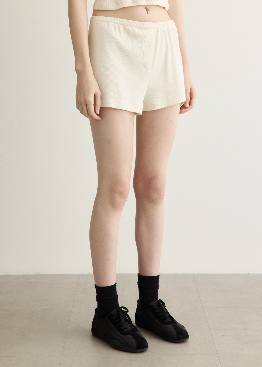 Signature Logo Ribbed House Shorts