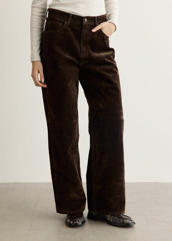 Velvet Denim Loose-Fit Jeans
