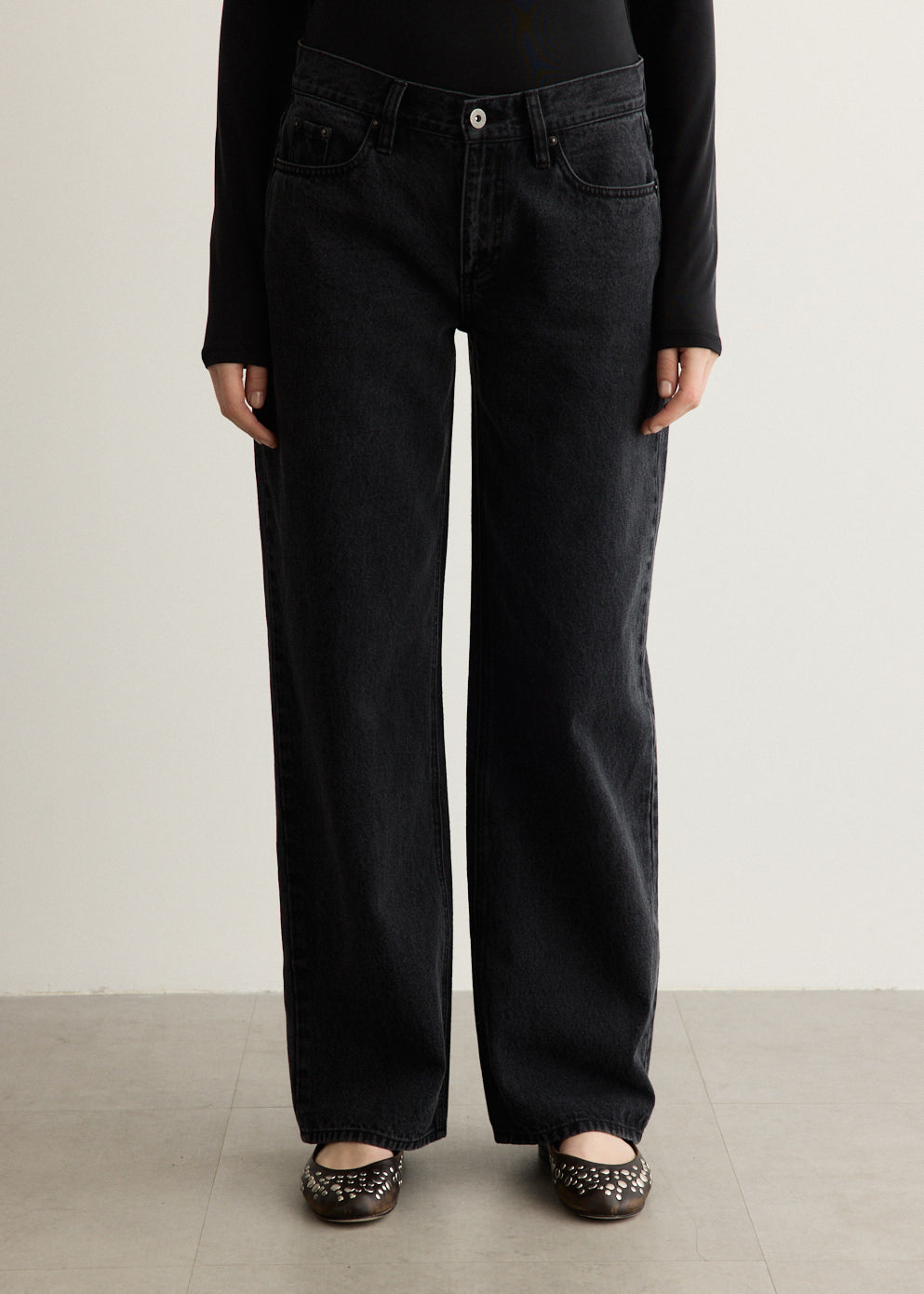 Low Rise Straight Jeans
