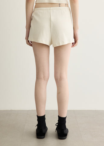 Signature Logo Ribbed House Shorts