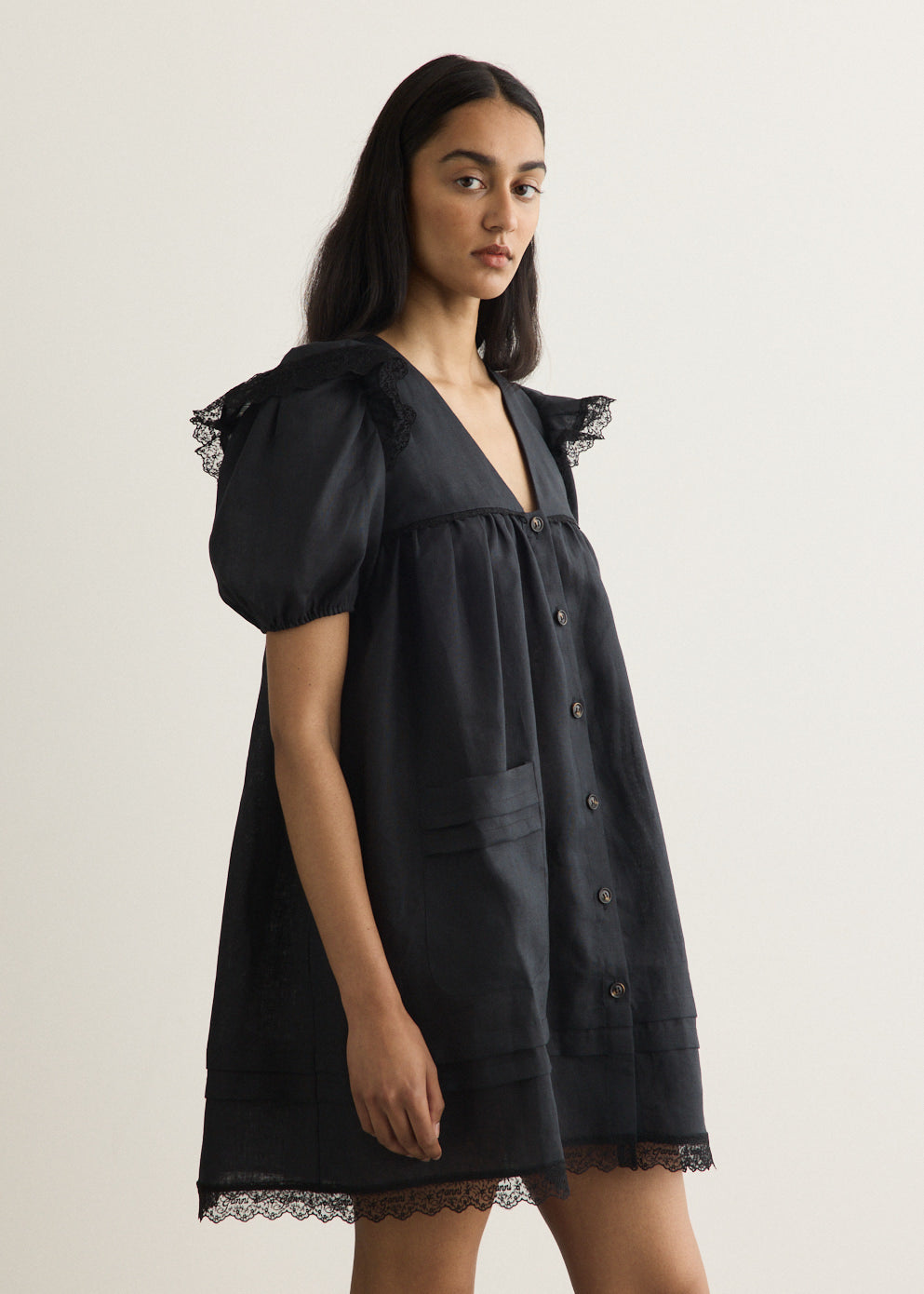 Light Linen Angel Mini Dress