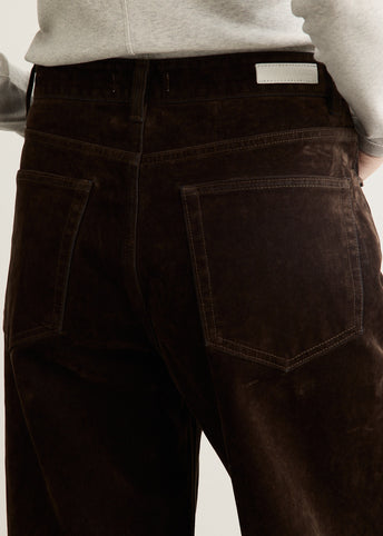 Velvet Denim Loose-Fit Jeans