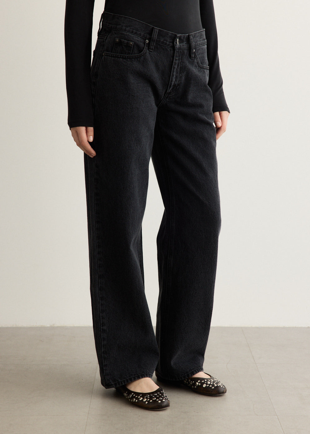 Low Rise Straight Jeans