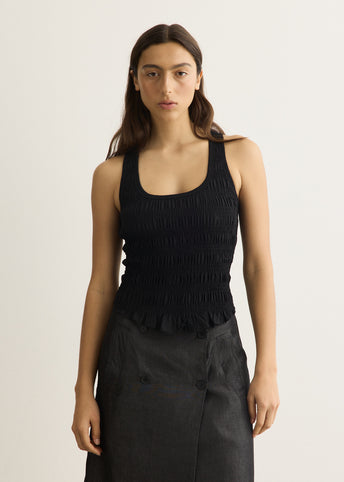 Deba Shirred Tank
