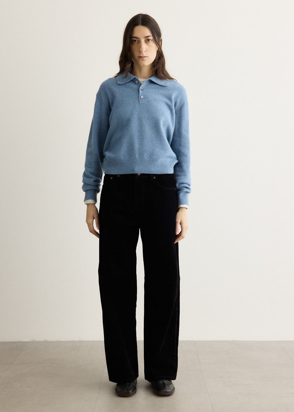 Super Fine Wool High-Neck Sweater